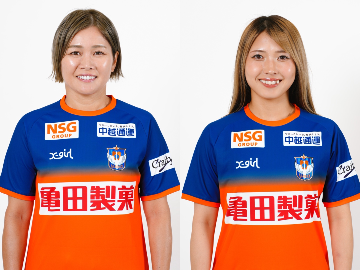【希少】X-girl アルビレックス新潟レディース　2021-22 ユニフォーム XLARGE/X-girl新潟店にアルビレックス新潟レディースの選手が来店